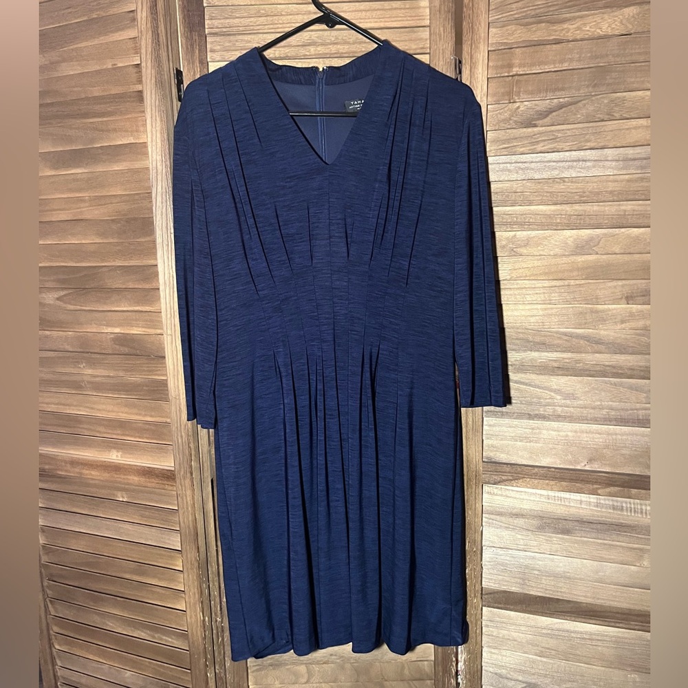 Classic dress. Wedding or vacation. Navy Blue.